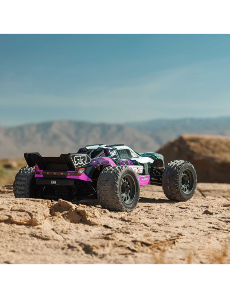 1-10 VORTEKS MEGA 550 Brushed 2WD Stadium Truck RTR with Battery & Charger  Purple