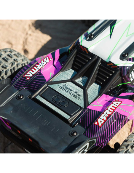 1-10 VORTEKS MEGA 550 Brushed 2WD Stadium Truck RTR with Battery & Charger  Purple