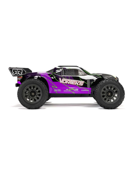 1-10 VORTEKS MEGA 550 Brushed 2WD Stadium Truck RTR with Battery & Charger  Purple