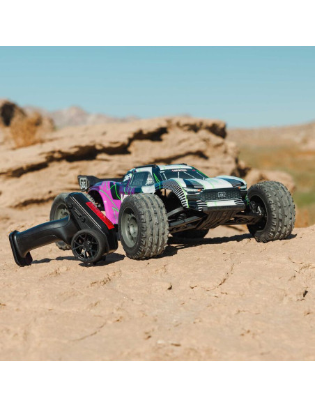 1-10 VORTEKS MEGA 550 Brushed 2WD Stadium Truck RTR with Battery & Charger  Purple