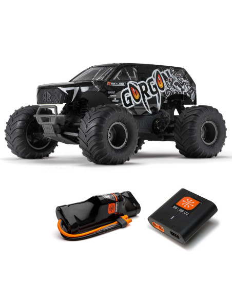 1-10 GORGON 2WD RTA Kit Brushed Monster Truck (Battery & Charger Included)  Gun Metal