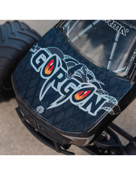 1-10 GORGON 2WD RTA Kit Brushed Monster Truck (Battery & Charger Included)  Gun Metal