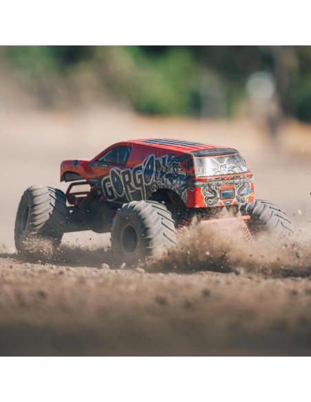 1-10 GORGON 2WD RTR Brushed Monster Truck (Battery & Charger Included)  Red