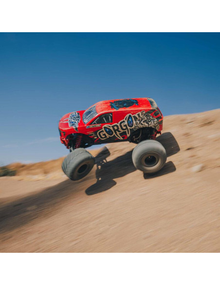 1-10 GORGON 2WD RTR Brushed Monster Truck (Battery & Charger Included)  Red