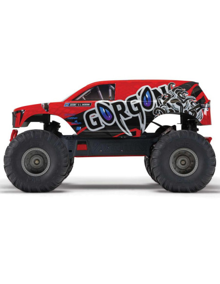 1-10 GORGON 2WD RTR Brushed Monster Truck (Battery & Charger Included)  Red