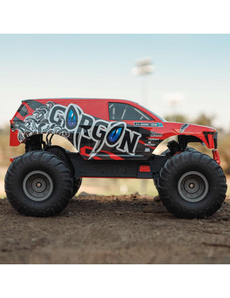 1-10 GORGON 2WD RTR Brushed Monster Truck (Battery & Charger Included)  Red