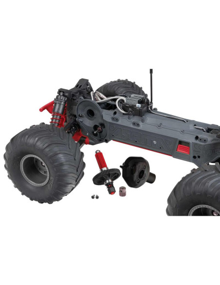 1-10 GORGON 2WD RTR Brushed Monster Truck (Battery & Charger Included)  Red