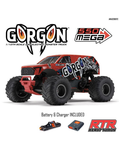 1-10 GORGON 2WD RTR Brushed Monster Truck...