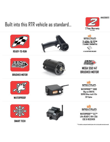 1-10 GORGON 2WD RTR Brushed Monster Truck...