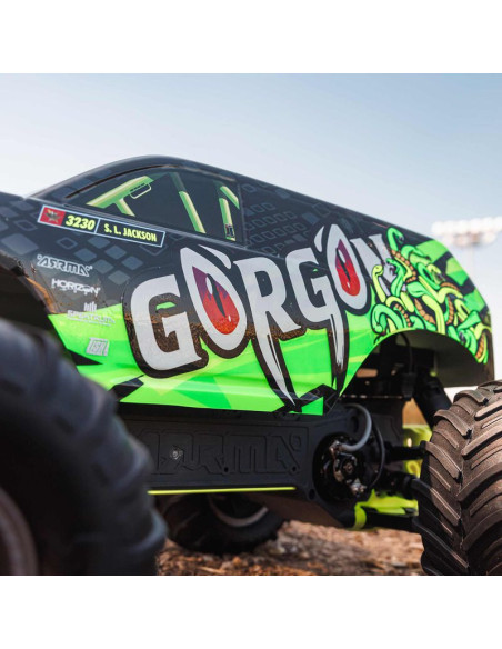 1-10 GORGON 2WD RTR Brushed Monster Truck (Battery & Charger Included)  Yellow