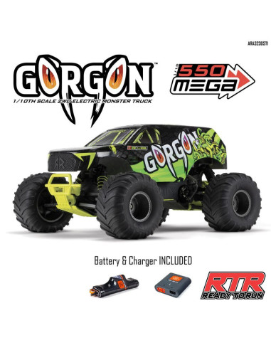 1-10 GORGON 2WD RTR Brushed Monster Truck...