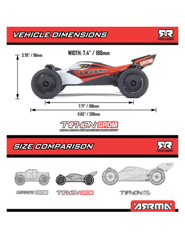 1-14 TYPHON GROM 4X4 RTR Brushed Buggy (Battery...