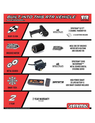 1-14 TYPHON GROM 4X4 RTR Brushed Buggy (Battery...