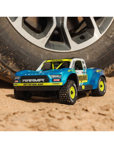 1-16 MOJAVE GROM 4X4 RTR Brushed Desert Truck (Battery & Charger Included)  Blue-White