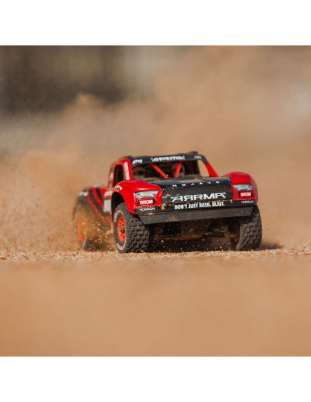 1-16 MOJAVE GROM 4X4 RTR Brushed Desert Truck (Battery & Charger Included)  Red-Black