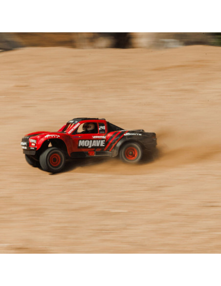 1-16 MOJAVE GROM 4X4 RTR Brushed Desert Truck (Battery & Charger Included)  Red-Black