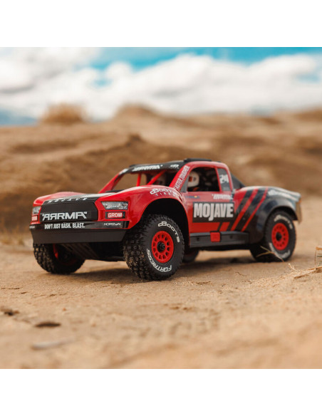 1-16 MOJAVE GROM 4X4 RTR Brushed Desert Truck (Battery & Charger Included)  Red-Black