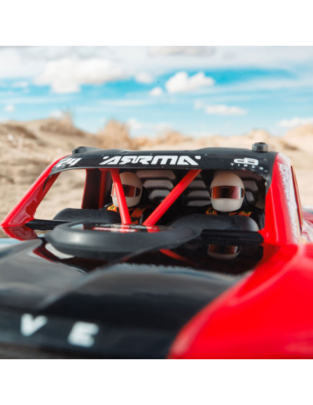 1-16 MOJAVE GROM 4X4 RTR Brushed Desert Truck (Battery & Charger Included)  Red-Black