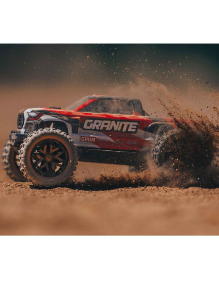 1-18 GRANITE GROM 4X4 RTR Brushed Monster Truck (Battery & Charger Included)  Red
