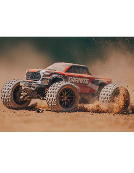 1-18 GRANITE GROM 4X4 RTR Brushed Monster Truck (Battery & Charger Included)  Red