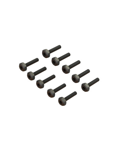 M2.5x12mm 5.5mm Hex Head (10)