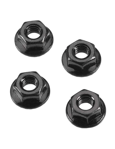 Serrated Flange Wheel Nut 4mm (4)