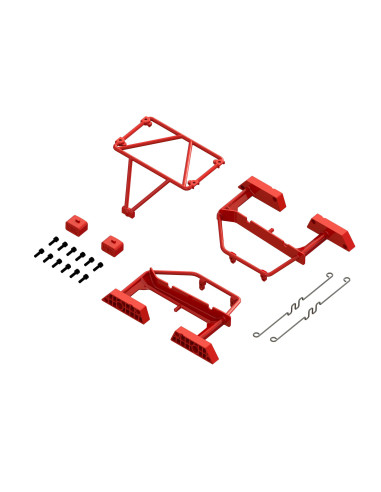 Desert Truck Body Roll Cage Set  Red: GROM