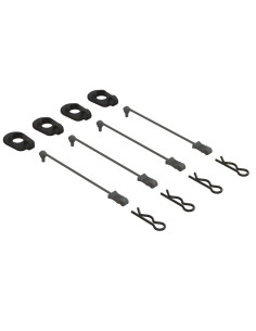 Body Clip Retainers  Black...