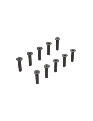 Flat Head Hex Machine Screw  M3.5x16mm (10)