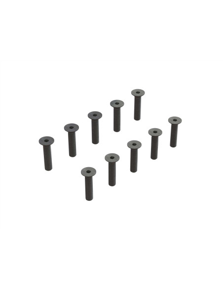 Flat Head Hex Machine Screw  M3.5x16mm (10)