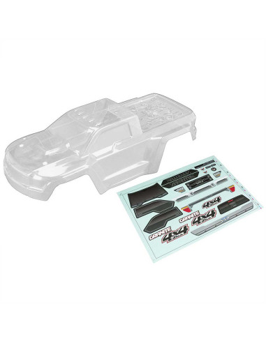 1-10 Body with Decals  Clear: GRANITE 4x4