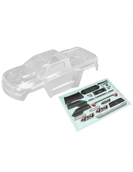 1-10 Body with Decals  Clear: GRANITE 4x4