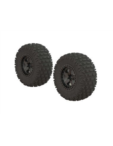 Dboots 'Fortress SC' Tire Set Glued Gun Metal (2)