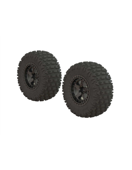 Dboots 'Fortress SC' Tire Set Glued Gun Metal (2)