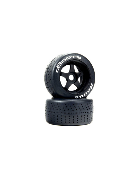 dBoots Hoons 53/107 2.9 Pre-Mounted Belted Tires  White  17mm Hex  5-Spoke (2)