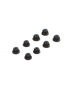 Flanged Lock Nut M3 Black (4)