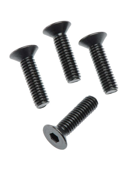 Flat Head Hex Machine Screw 4x15mm 4x4 (4)