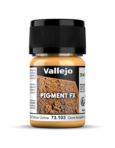 Pigmento Vallejo: Ocre amarillo oscuro 35ml
