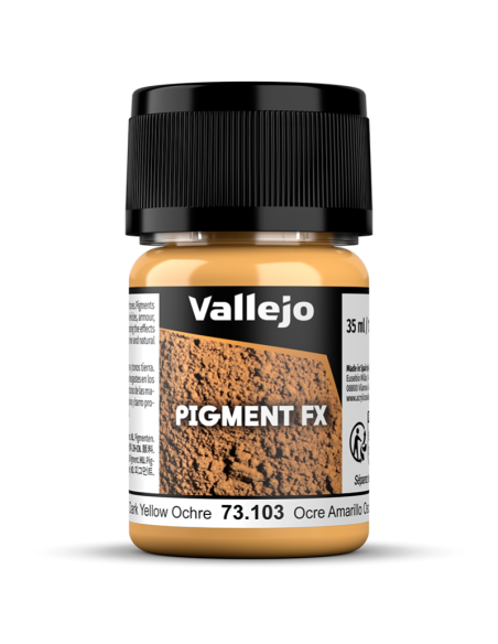 Pigmento Vallejo: Ocre amarillo oscuro 35ml