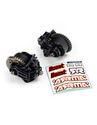 Front & Rear Metal Diff Upgrade Set: BOOST BOX