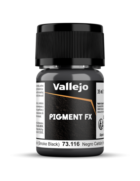 Pigmento Vallejo: Negro Carbón (Humo) 35ml