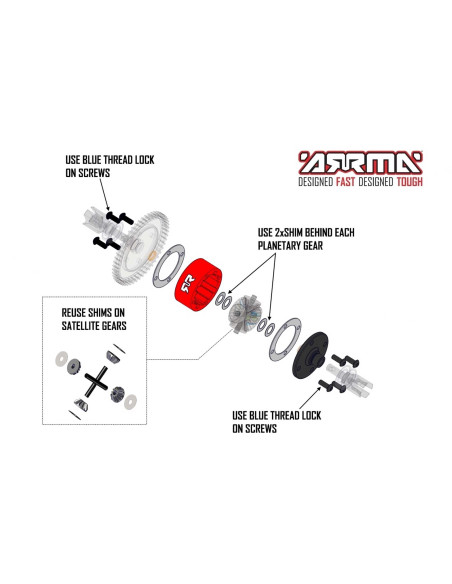 Metal Diff Case