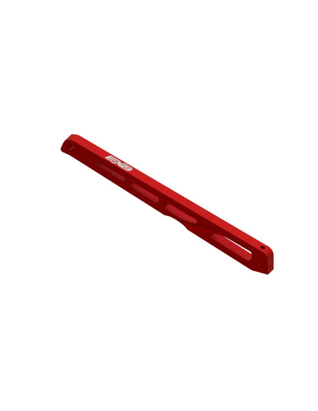 Rear Center Aluminum Chassis Brace  140mm Red: EXB