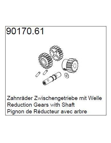 90170.61 Reduction gear and shaft