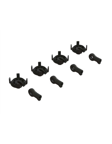 Shock Rod End & Spring Perch Set (4 Shocks)