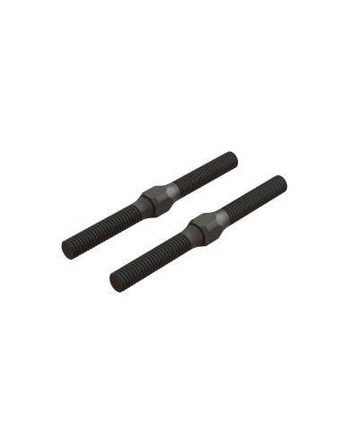Steel Turnbuckle  M4 x 48mm  Black (2)