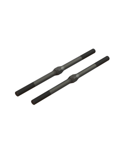Steel Turnbuckle  M5 x 85mm Black (2)