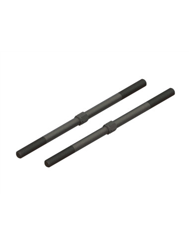 Steel Turnbuckle M6x130mm (Black) (2)