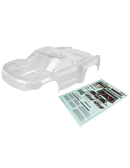 1-10 Clear Body with Decals: SENTON 4x4