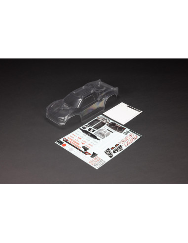 1-10 Clear Body with Decals: VORTEKS 2WD